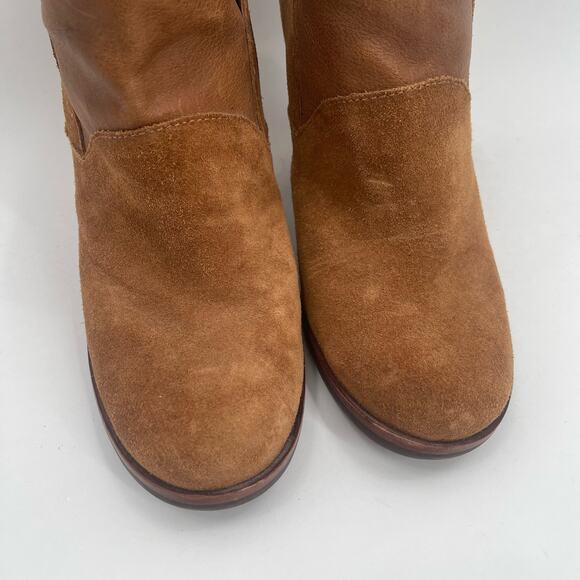 KORK-EASE Castaneda Boots Size 8 Booties Suede Rust Brown Zipper Winter Fall - Picture 9 of 14